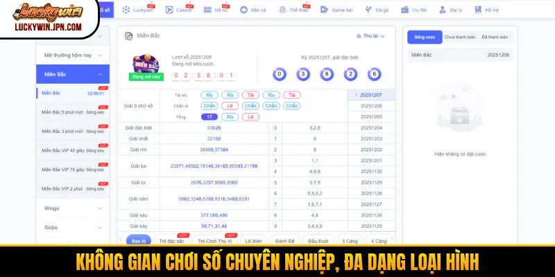 Không gian chơi số chuyên nghiệp, đa dạng loại hình