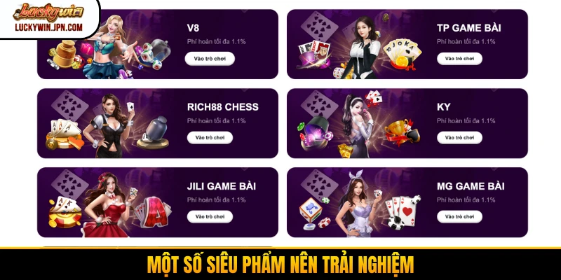 Một số siêu phẩm nên trải nghiệm